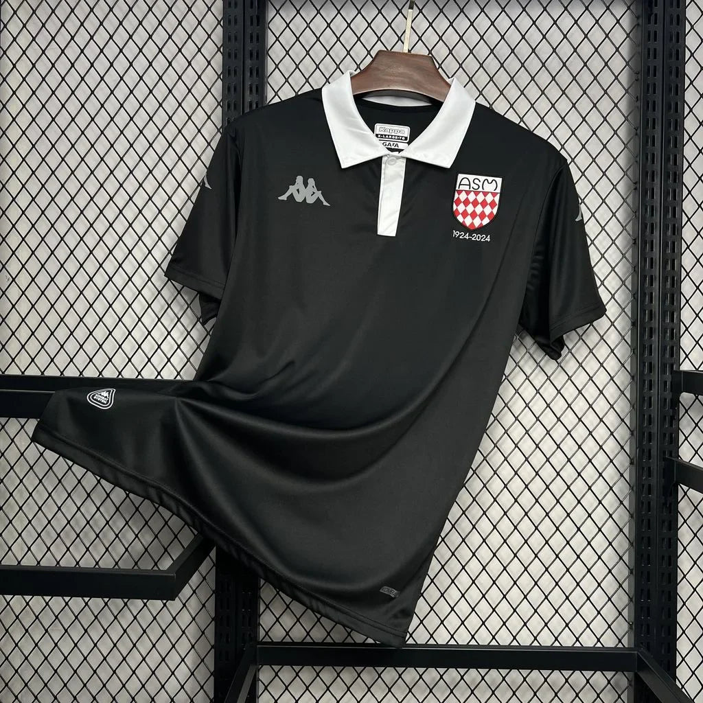 Maillot AS Monaco foot noir 2024 2025