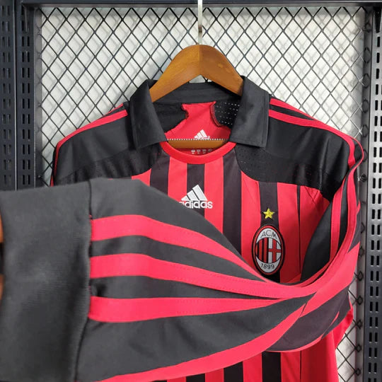 Maillot AC Milan Retro 2007 2008 Manche Longue