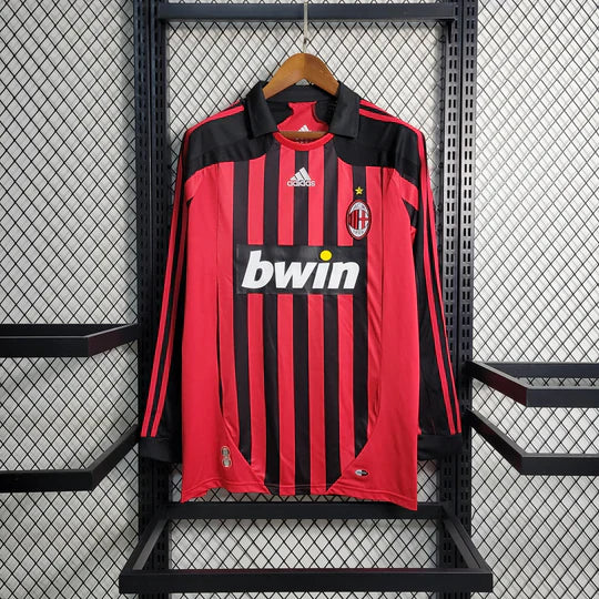 Maillot AC Milan Retro 2007 2008 Manche Longue
