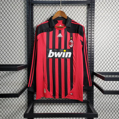 Maillot AC Milan Retro 2007 2008 Manche Longue